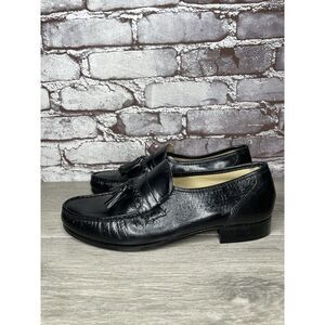 Nunn Bush Black Leather Slip On Tassel Loafers Dress Shoes Men’s Sz 7.5M US/41EU